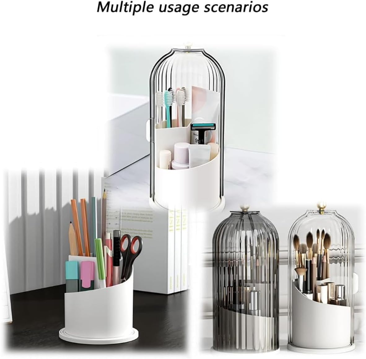 Sliding Lid Toiletries & Makeup Organizer