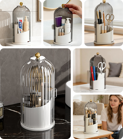 Sliding Lid Toiletries & Makeup Organizer