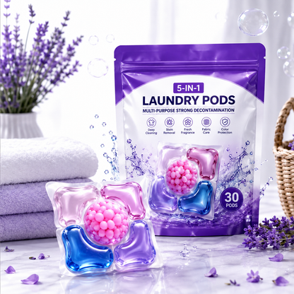 Multi-purpose Strong Decontamination Detergent Cloth Washing pod