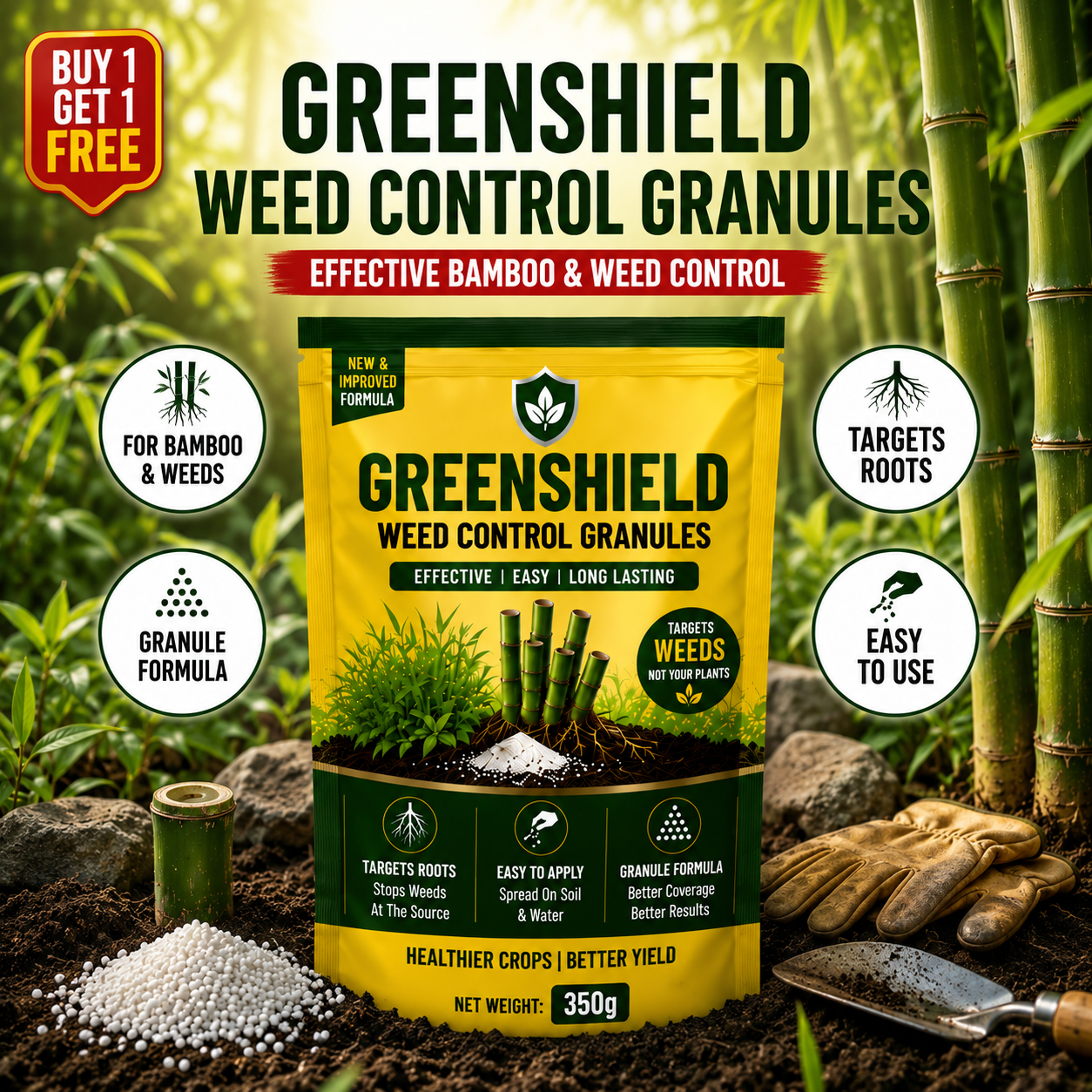 GreenShield Weed Control Granules | 🔥BUY 1 GET 1 FREE🔥