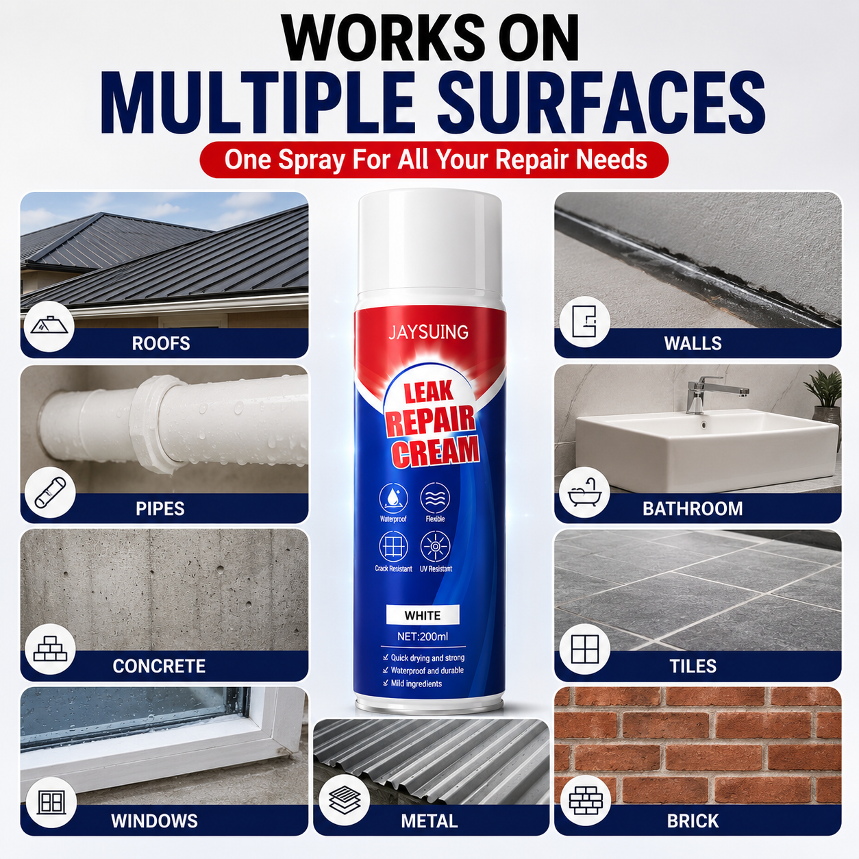 Leak Repair Waterproof Sealant Spray (Buy 1 Get 1 Free)
