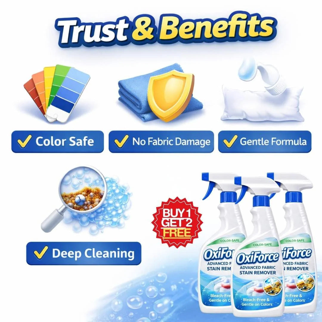 OxiForce Advanced Stain Remover Spray | Color-Safe | BUY 1 GET 1 FREE