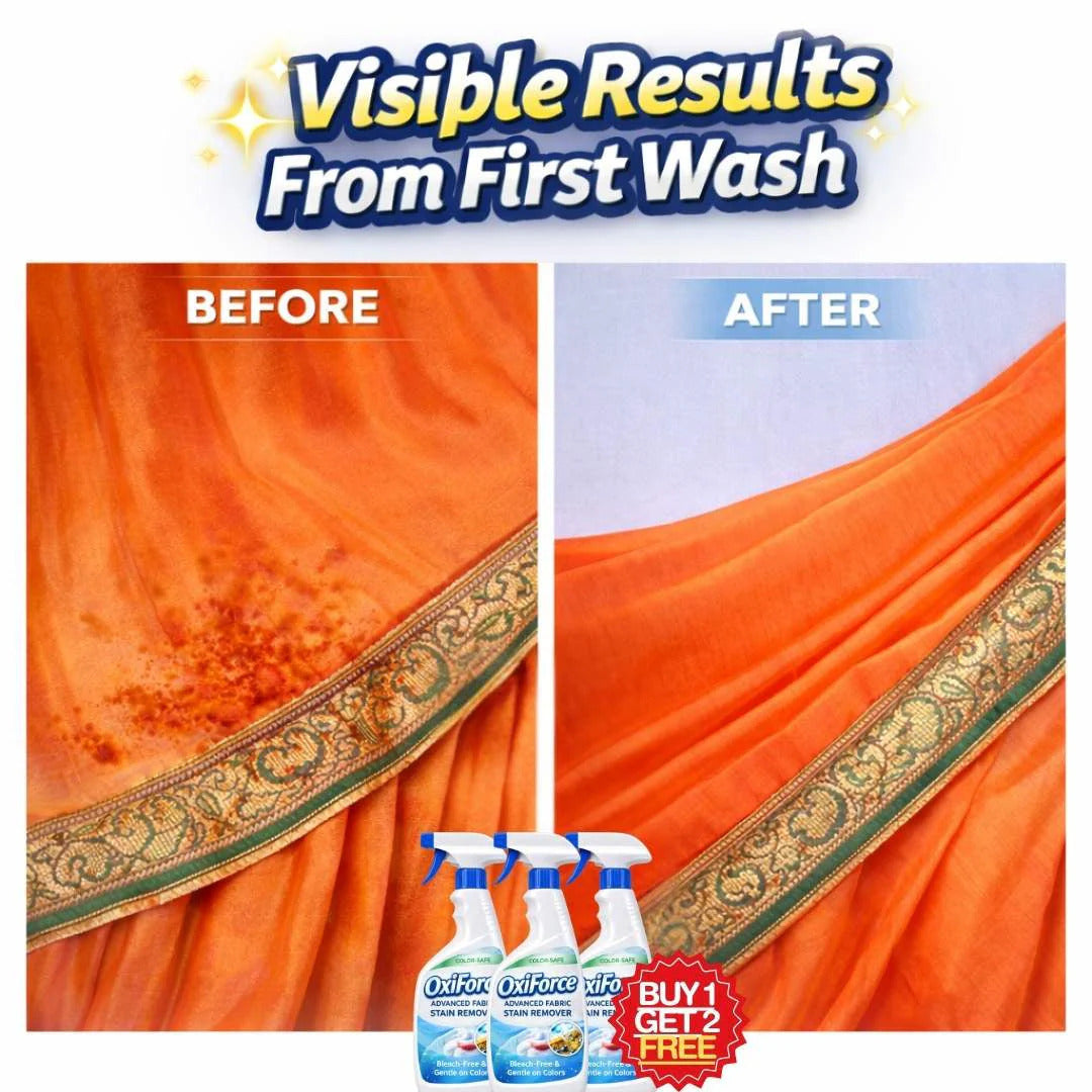 OxiForce Advanced Stain Remover Spray | Color-Safe | BUY 1 GET 1 FREE