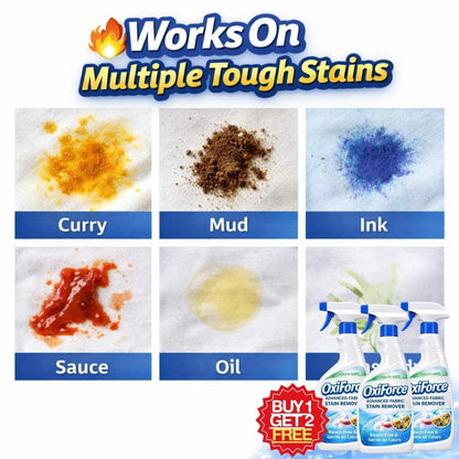 OxiForce Advanced Stain Remover Spray | Color-Safe | BUY 1 GET 1 FREE
