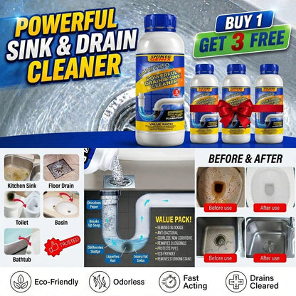 Powerful Sink & Drain Cleaner - Buy 1 Get 3 Free